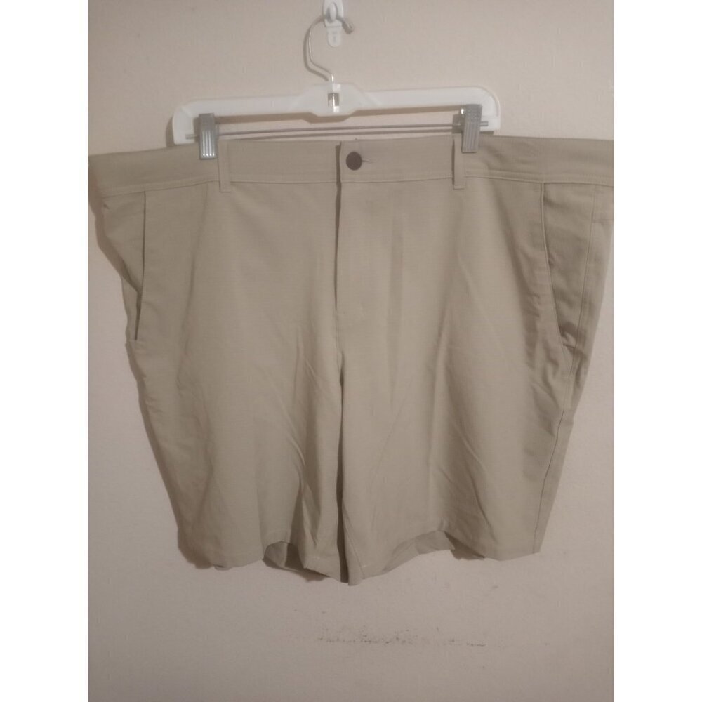 NWT George Men's Above the Knee Brown Shorts Stretch size 46 New